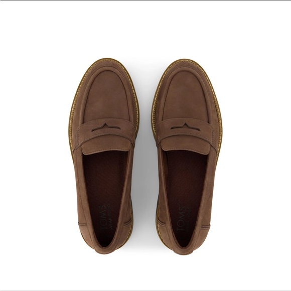 SOLD - TOMS Cara Loafer in Dark Brown - Picture 9 of 10